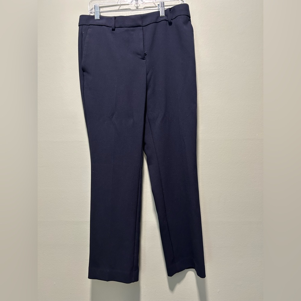 Ann Taylor Navy Sophia Curvy Fit Pants